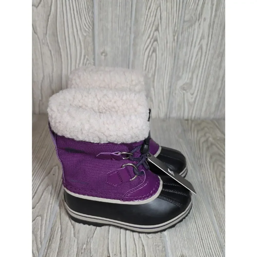 Sorel Yoot Pac Nylon Waterproof Winter Boots Toddler Kids Size 9 NEW